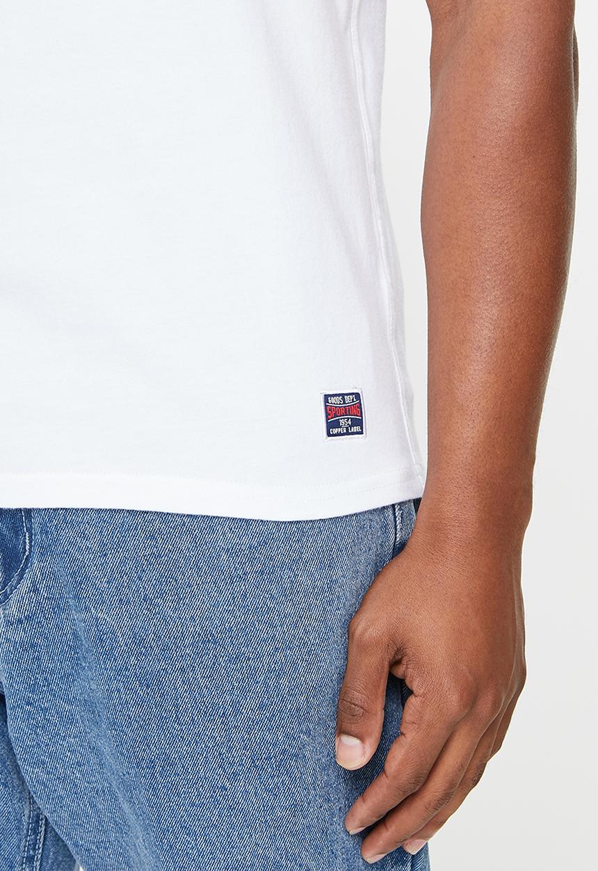 Superdry. - Collegiate graphic tee - brilliant white