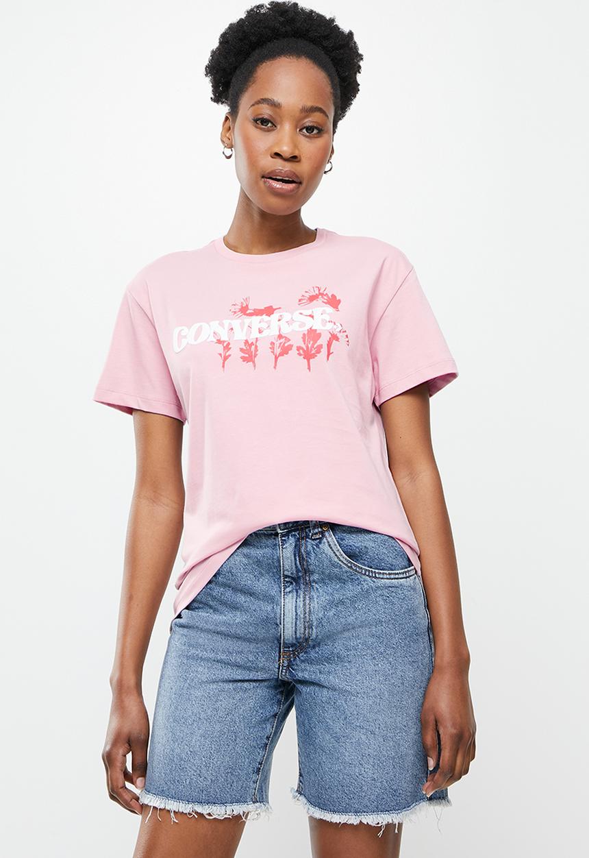 Converse - Hybrid flower relaxed tee - himalayan salt
