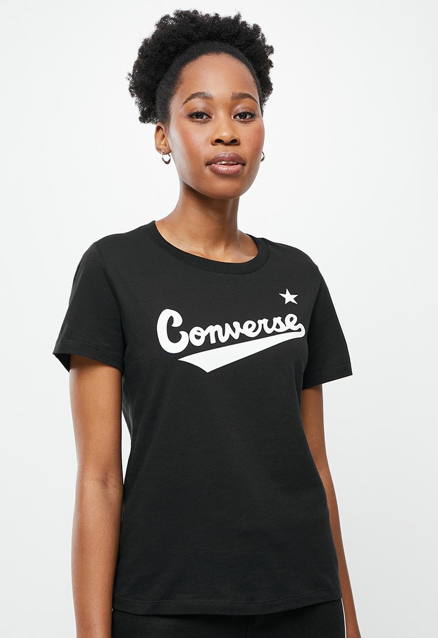 Converse - Center front nova classic tee - converse black