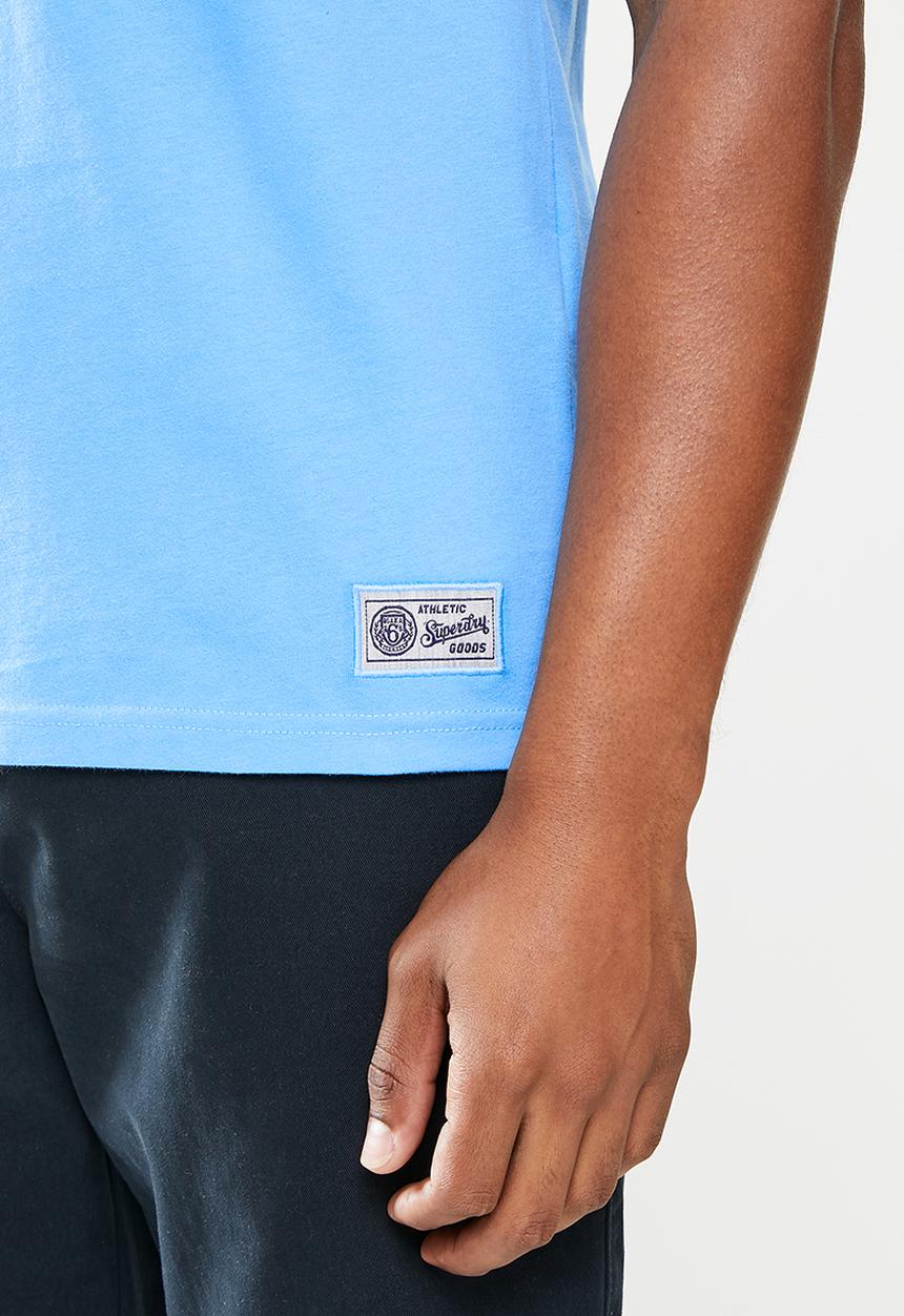 Superdry. - Collegiate graphic vest - blue