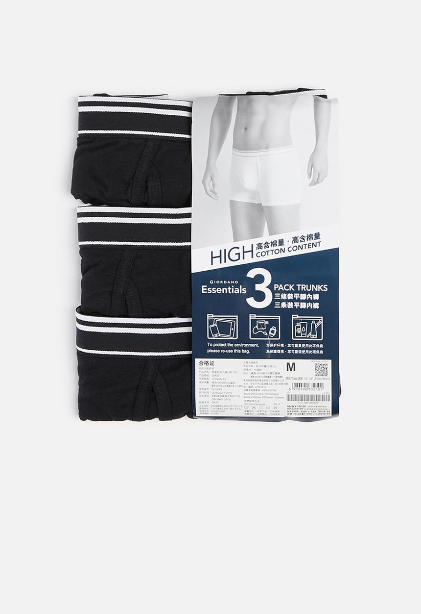 Giordano - 3 pack trunks - black 