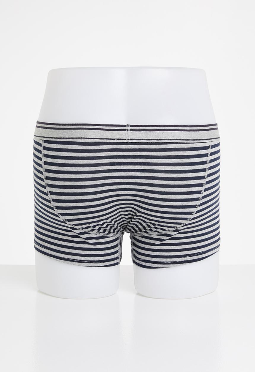 Giordano - 3 pack trunks - grey & black 