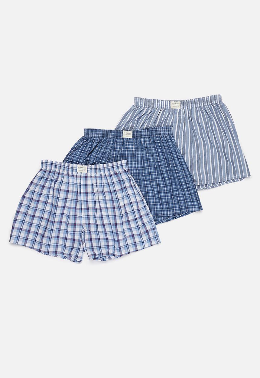 Giordano - 3 pack boxers - blue 