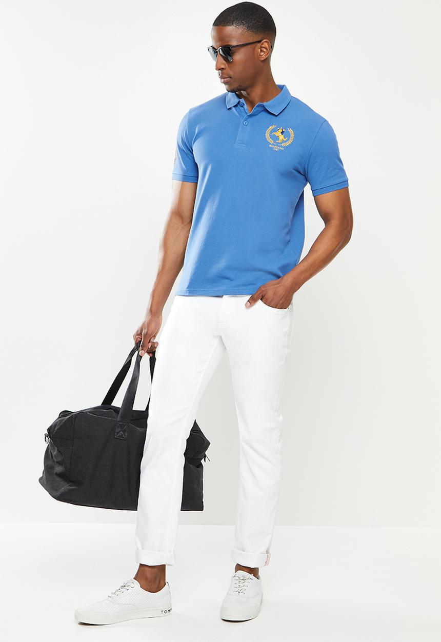 Giordano - Napoloen embroidered golfer - blue