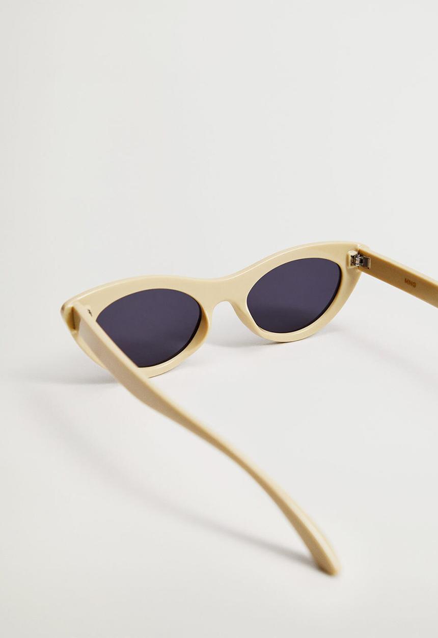 MANGO - Cat-eye sunglasses - vanilla