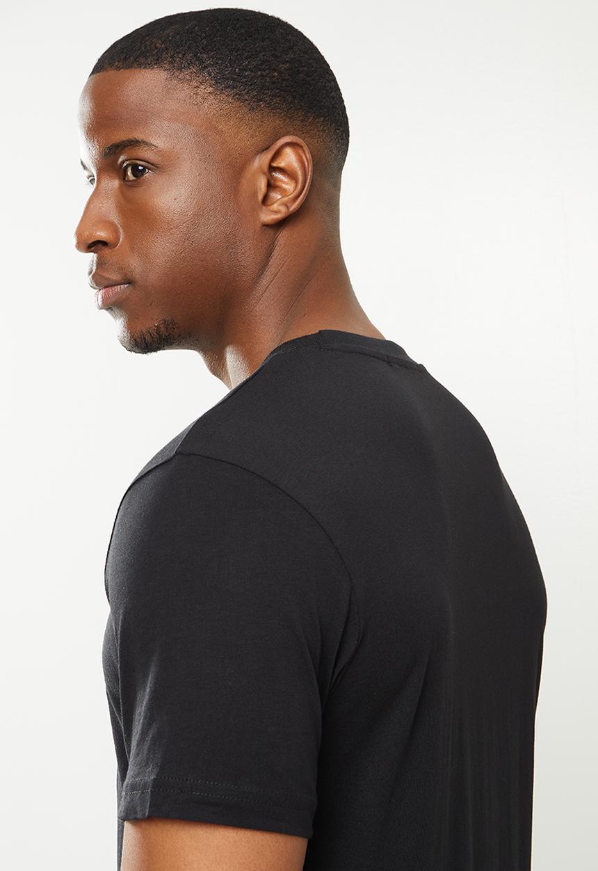 Giordano - Crew neck printed tee - black