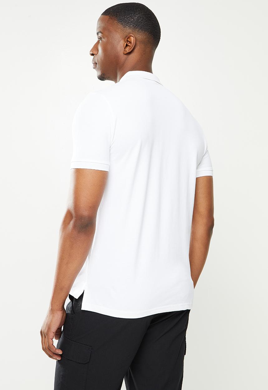 Giordano - Napoloen embroidered golfer - white