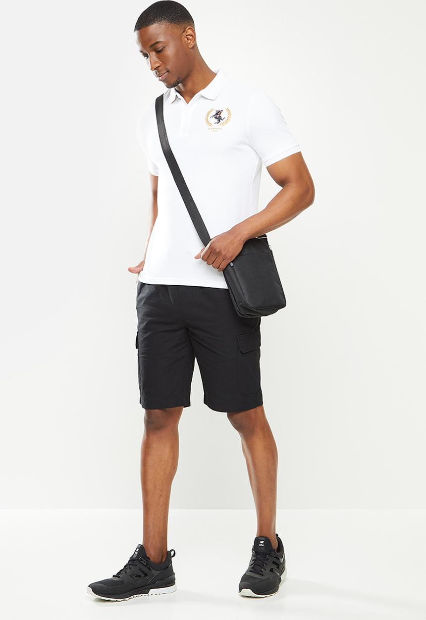 Giordano - Napoloen embroidered golfer - white