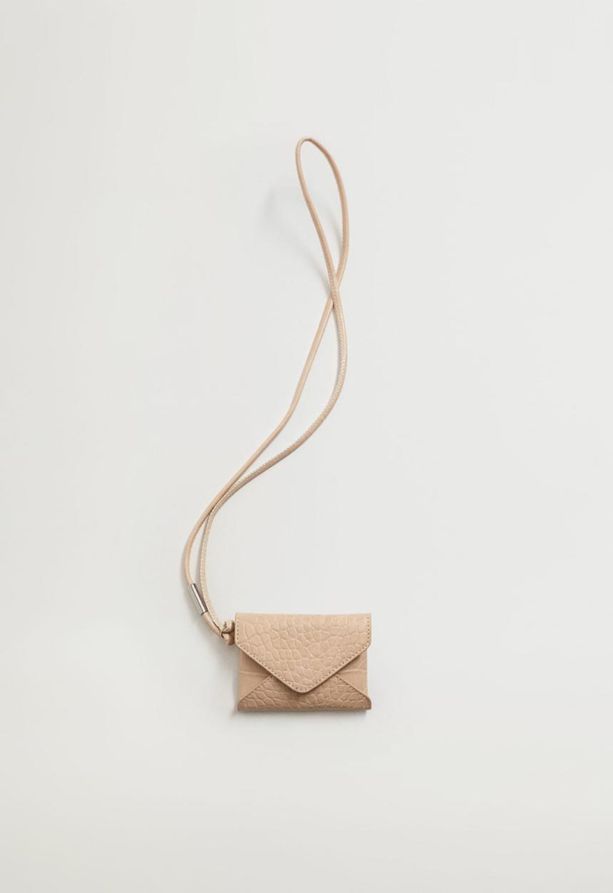 MANGO - Cord envelope purse - neutral