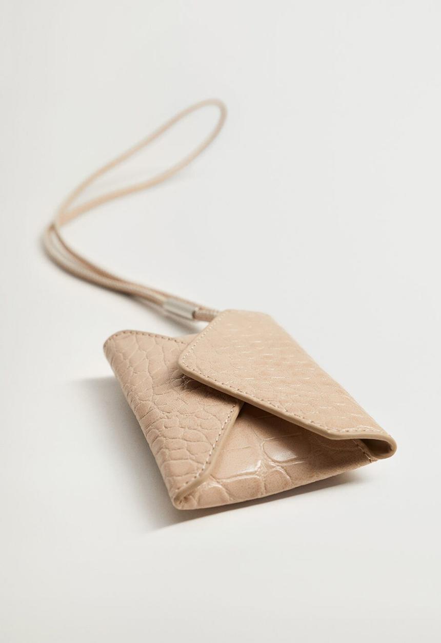 MANGO - Cord envelope purse - neutral
