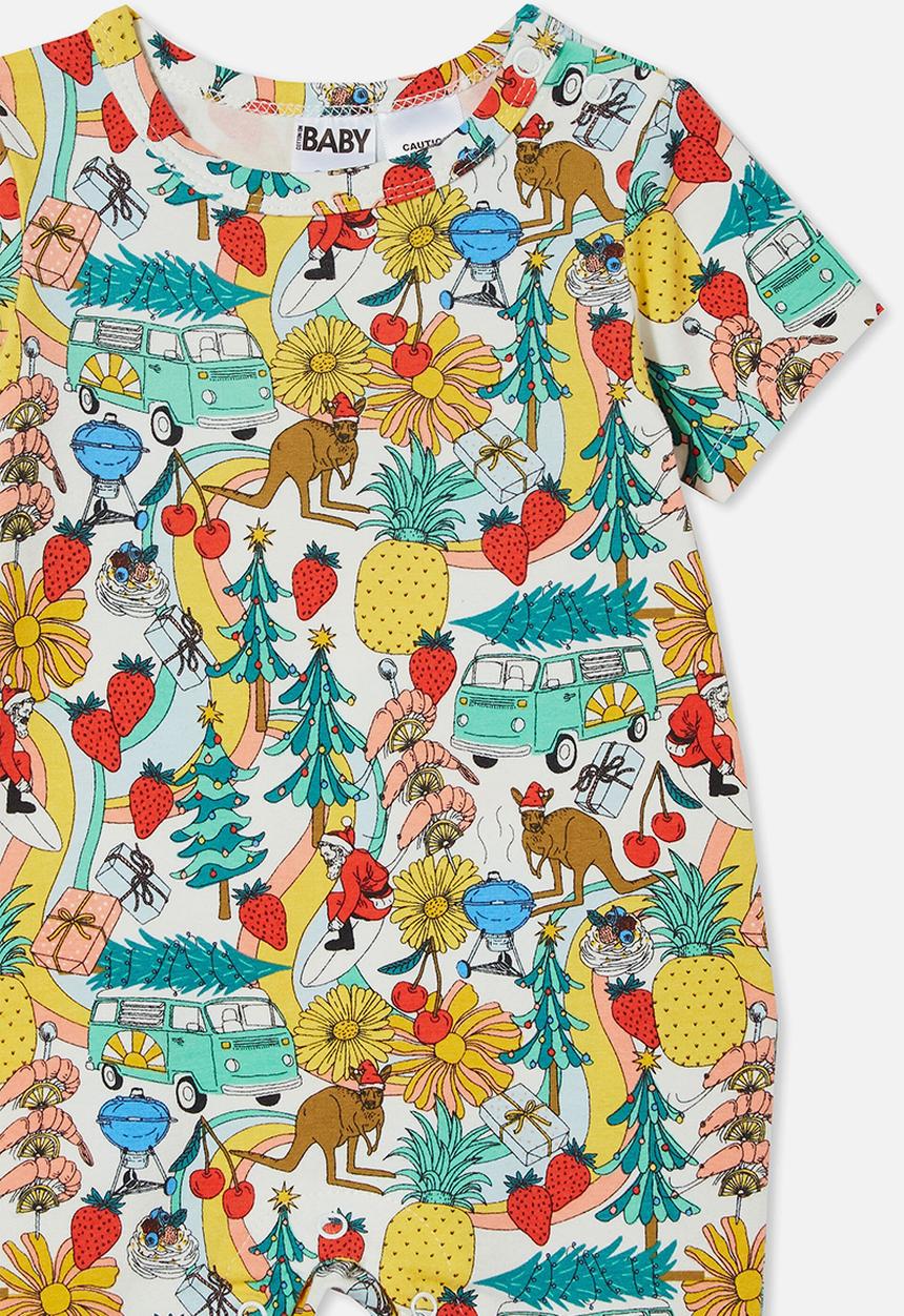 Cotton On - The short sleeve romper - multi 