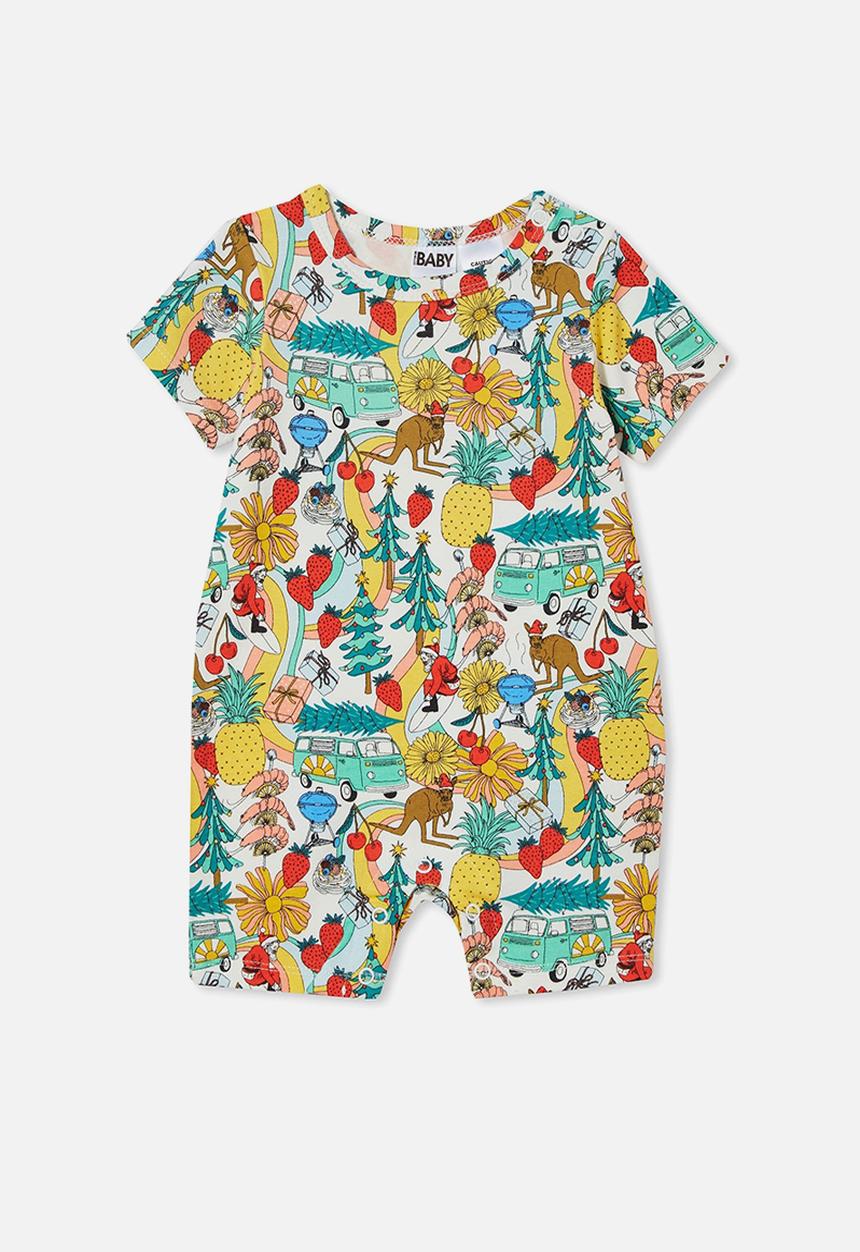 Cotton On - The short sleeve romper - multi 