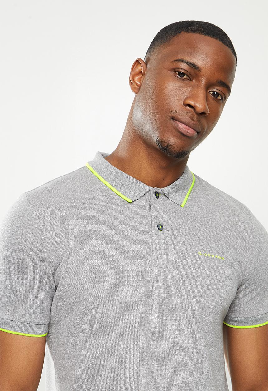 Giordano - Retro sporting golfer - grey