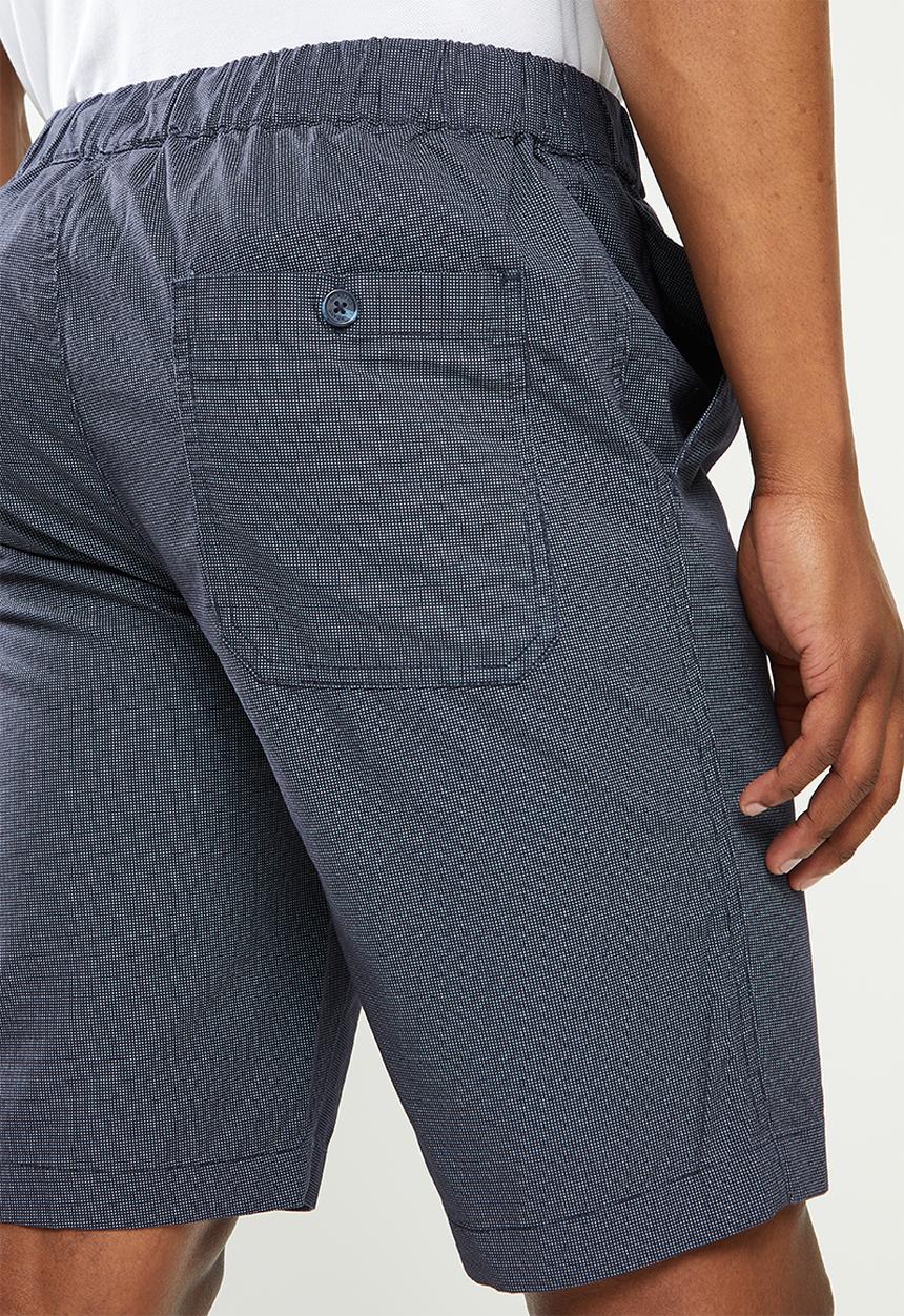 Giordano - Cotton ds1 short - navy & white