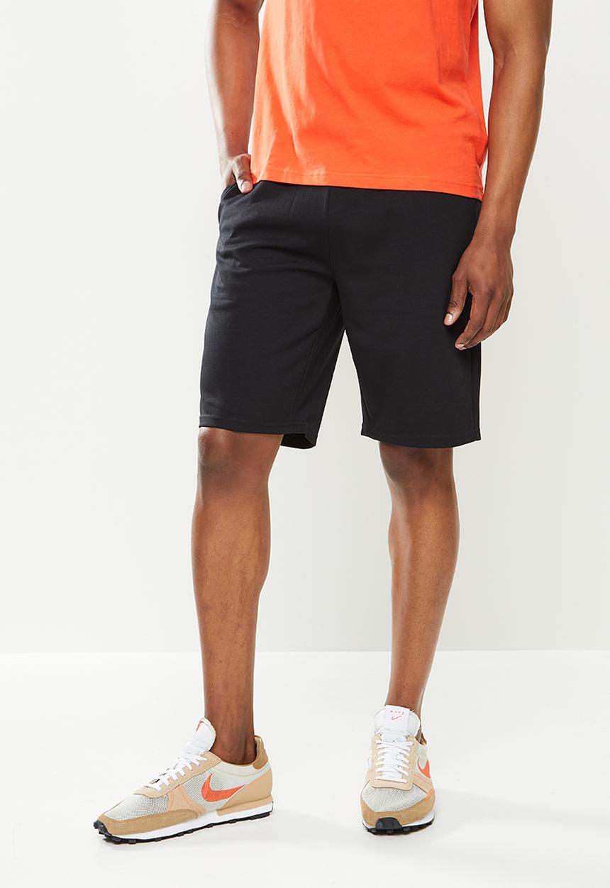 Giordano - Cotton drawstring short - black