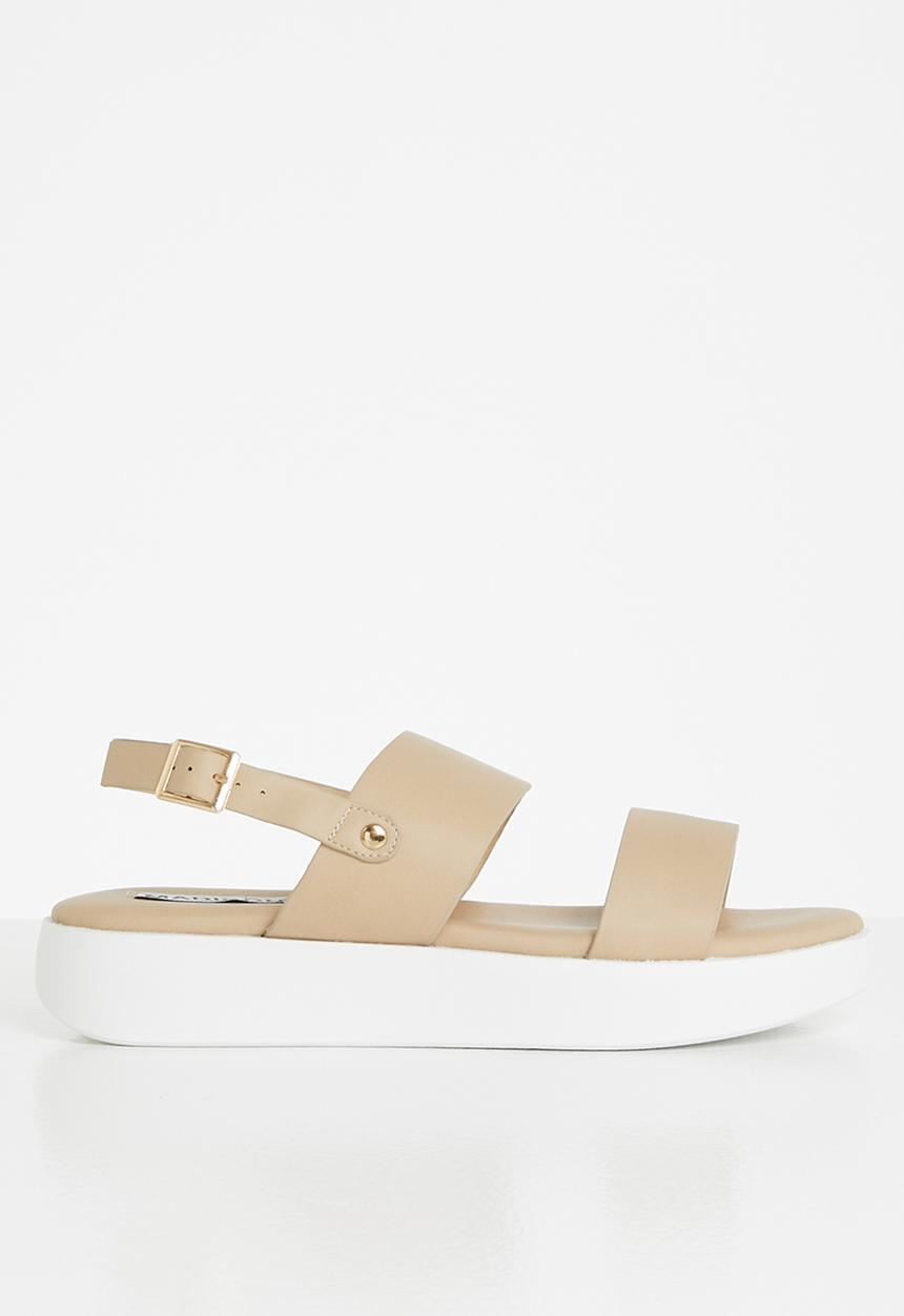 Madison® - Evelyn slingback flatform sandal - neutral