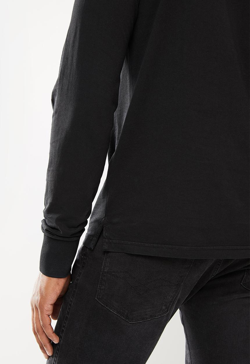 Replay - Replay long sleeve golfer - black