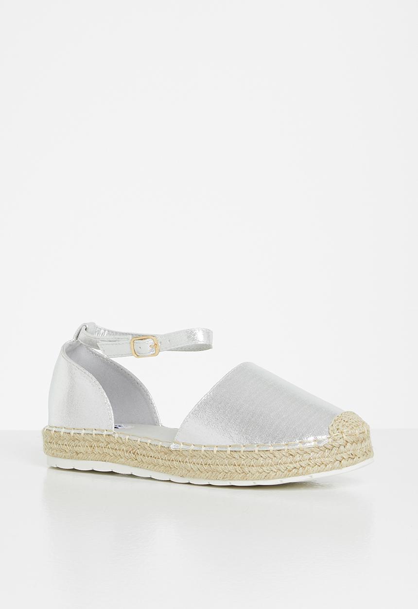 Madison® - Jade ankle strap espadrille - silver
