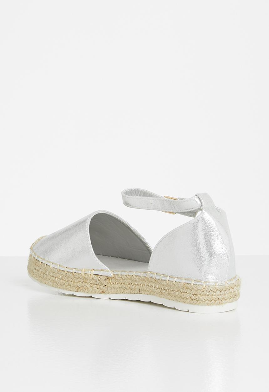 Madison® - Jade ankle strap espadrille - silver