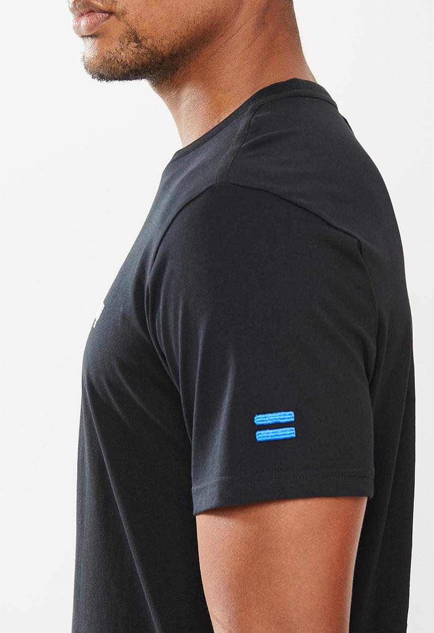 Replay - Left chest print tee - black