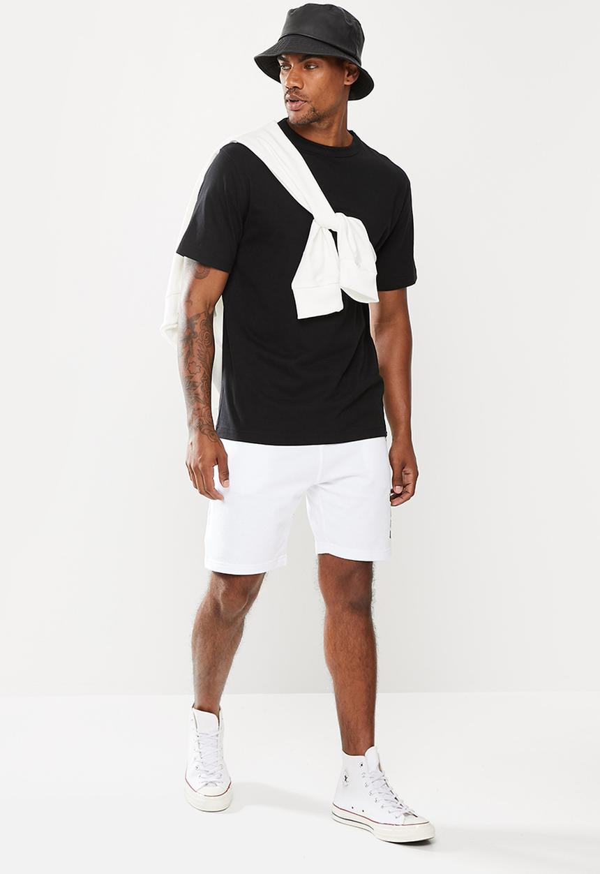 urban° - Urban elasticated waistband shorts - white