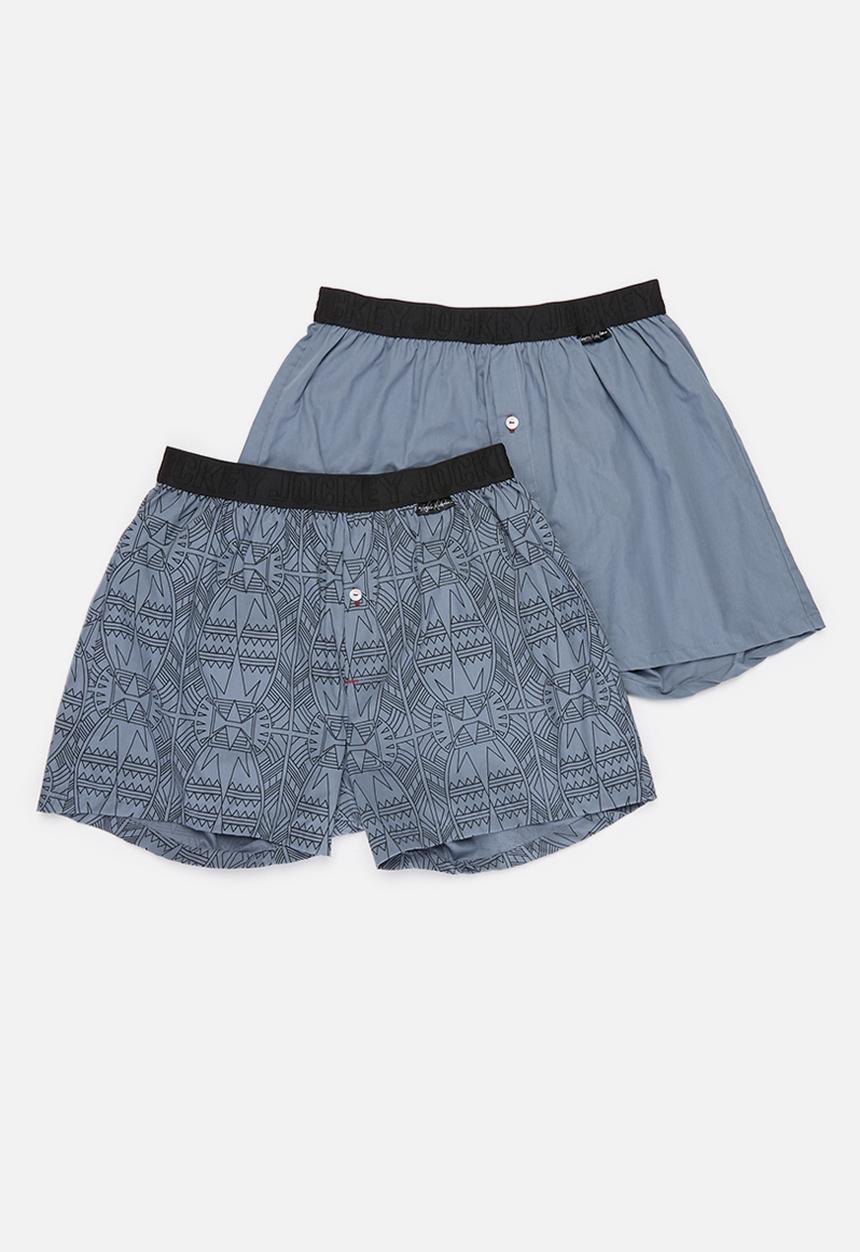 Jockey - Heritage 2 pack woven boxers - blue