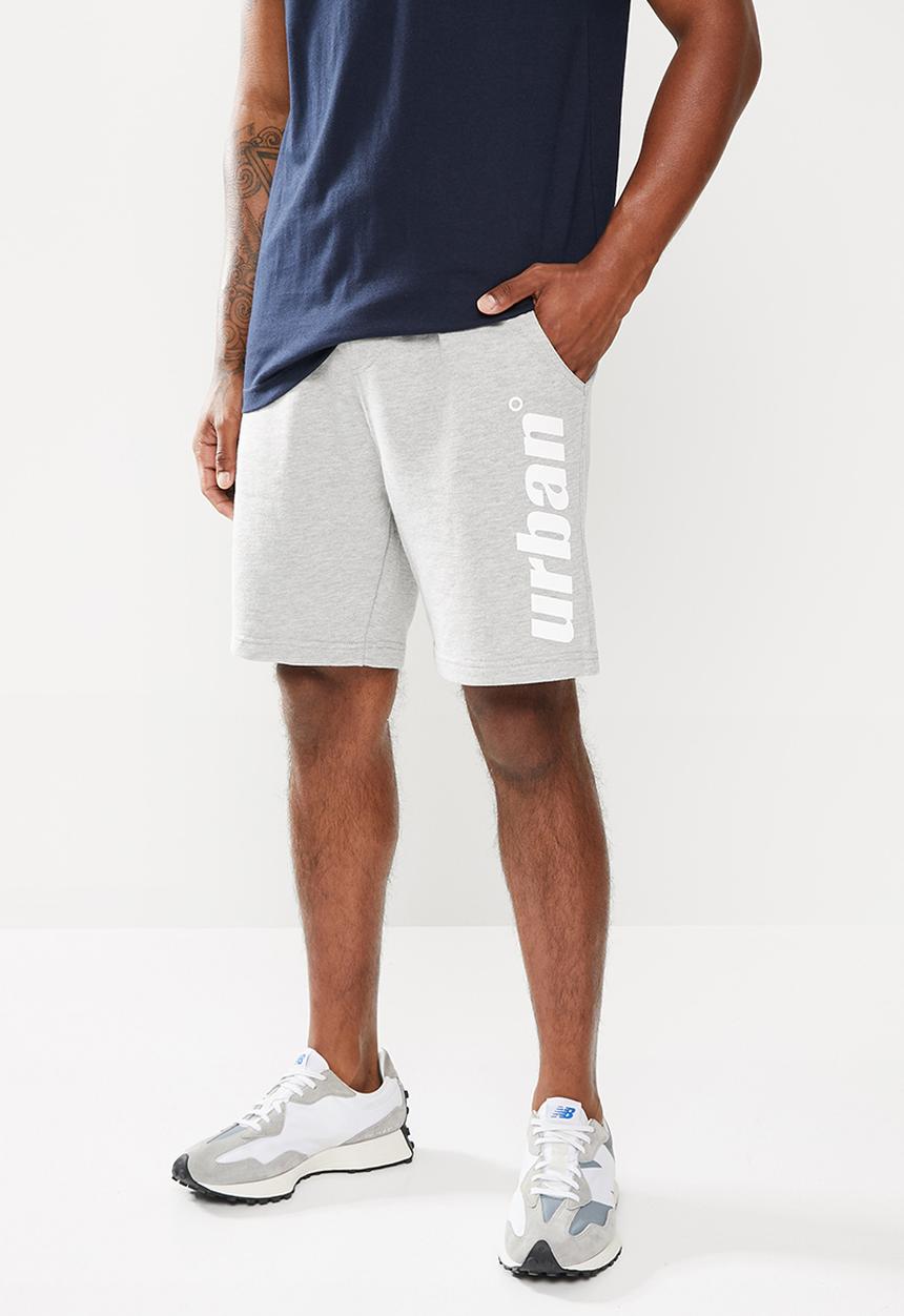 urban° - Urban elasticated waistband shorts - grey melange
