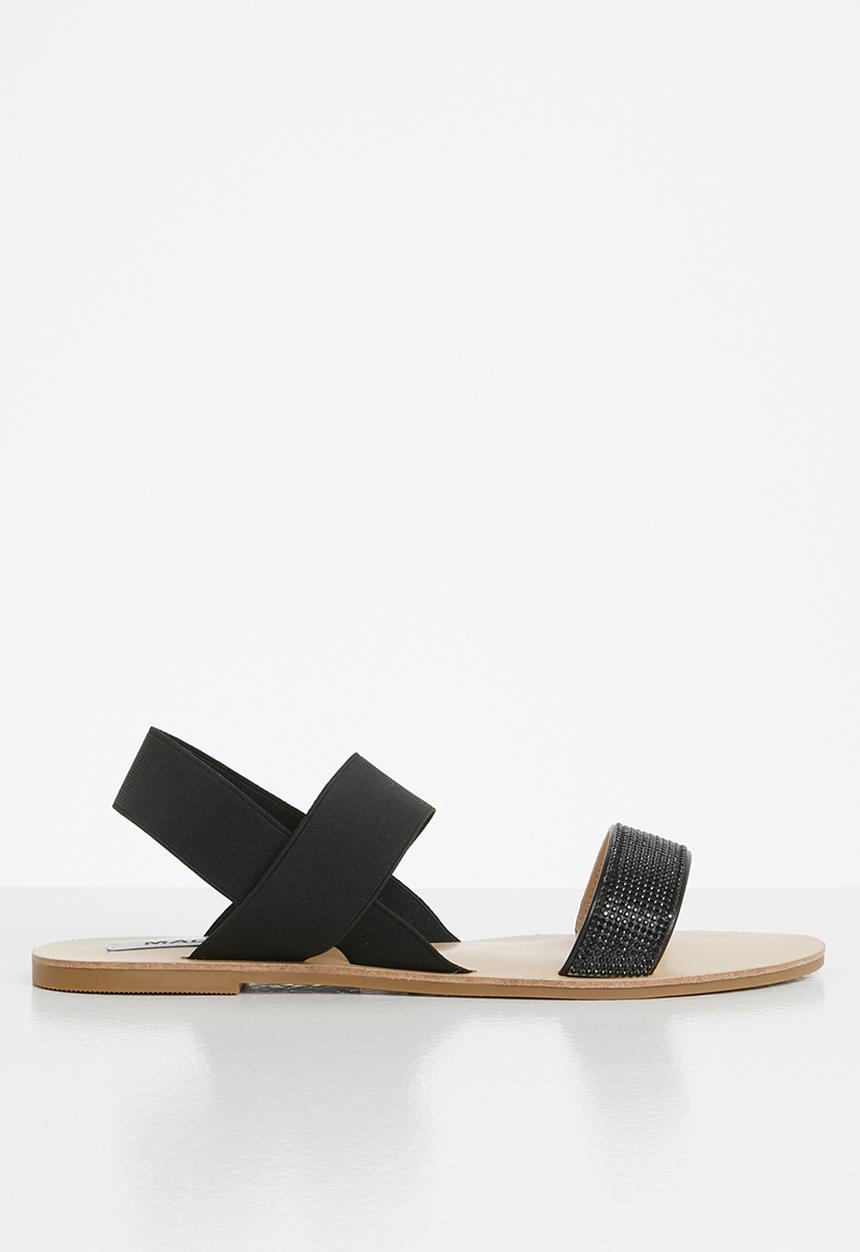 Madison® - Feliticy double strap slingback sandal - black