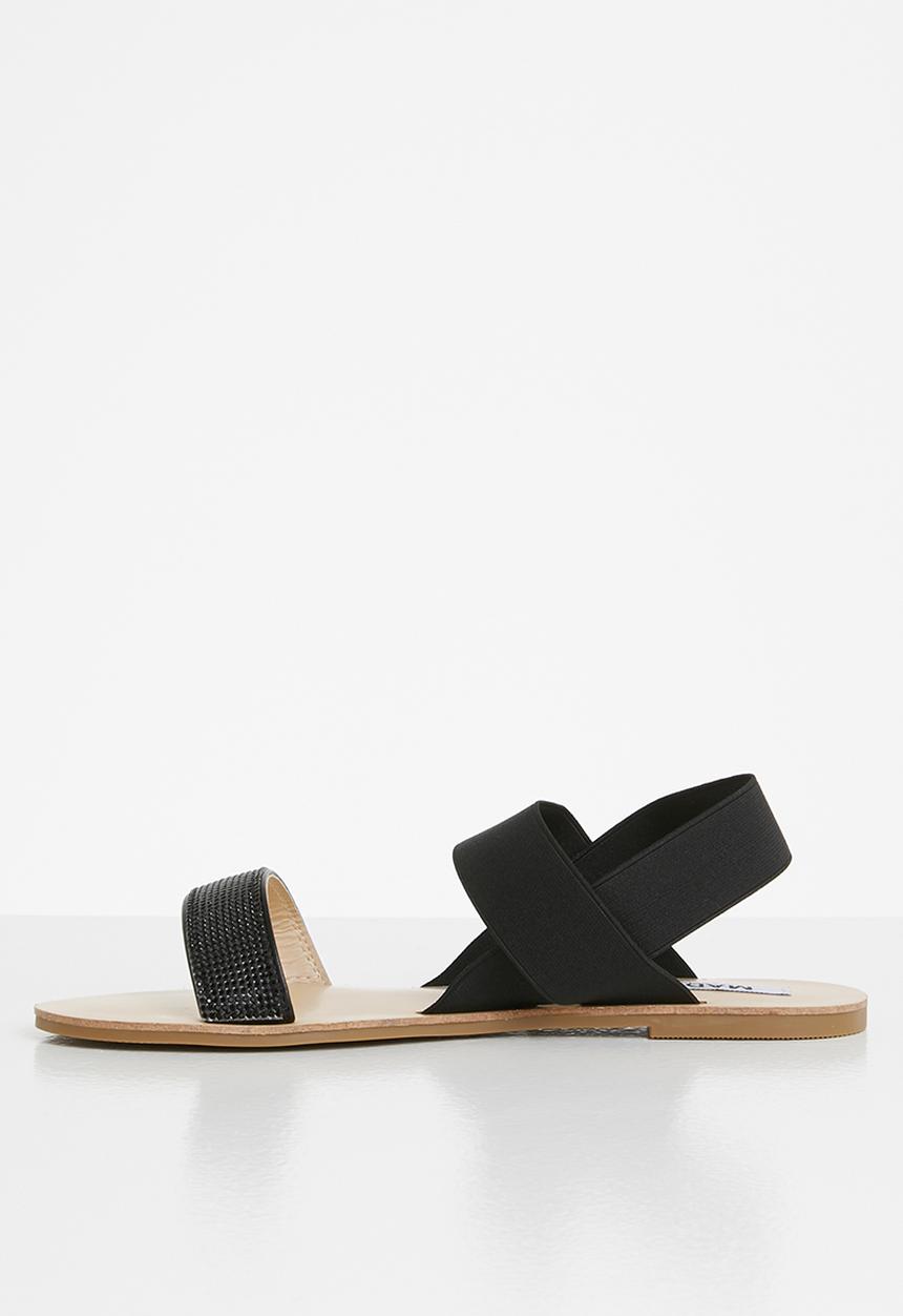 Madison® - Feliticy double strap slingback sandal - black