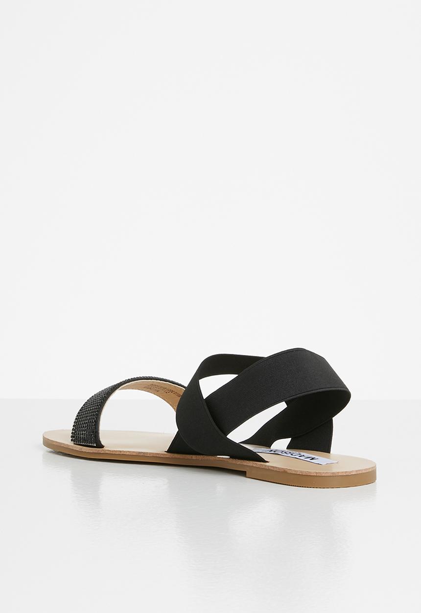 Madison® - Feliticy double strap slingback sandal - black