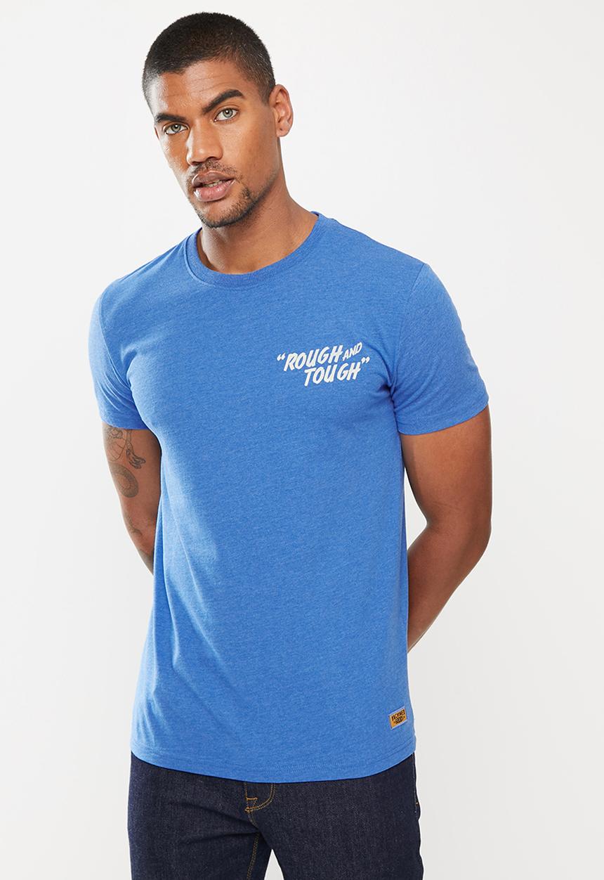 Superdry. - Short sleeve workwear graphic tee - blue bottle marl
