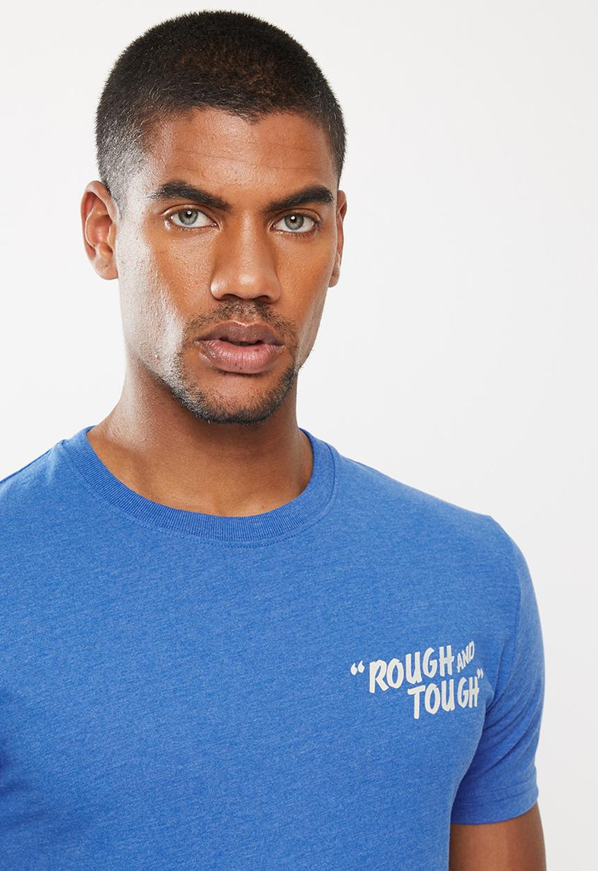 Superdry. - Short sleeve workwear graphic tee - blue bottle marl