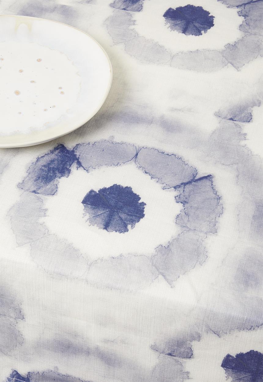 Sixth Floor - Shibori tablecloth - blue