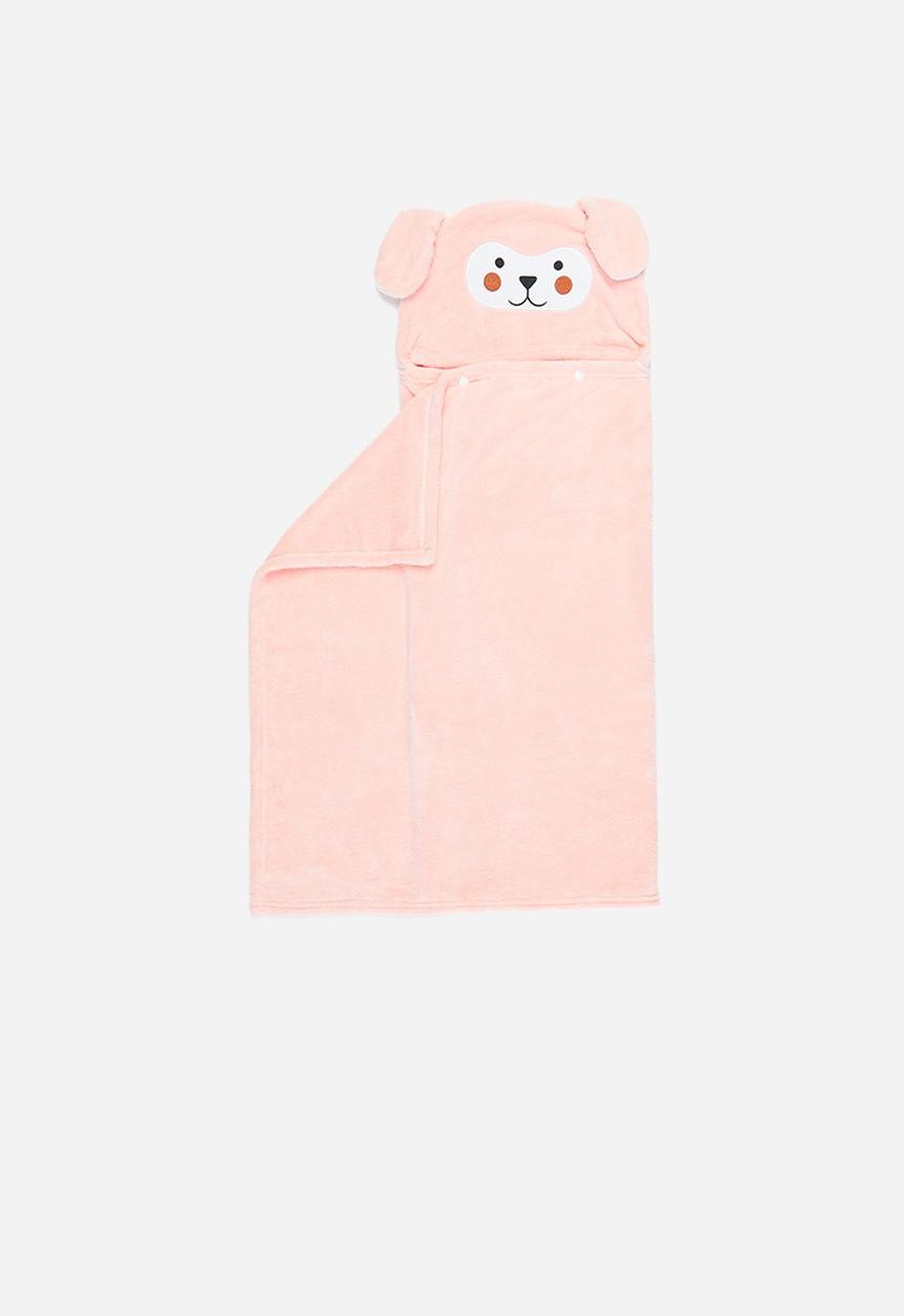 Pop Candy - Bear hooded towel - pink