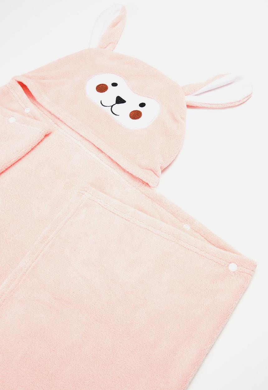 Pop Candy - Bear hooded towel - pink