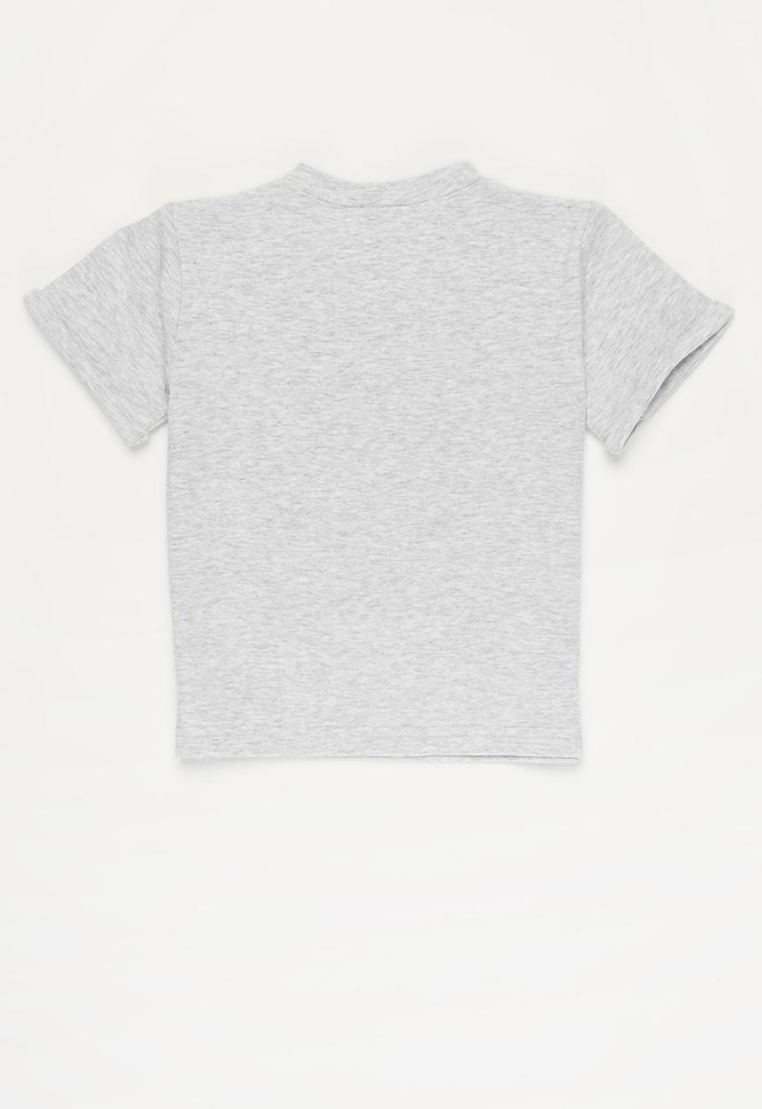 Pop Candy - Baby boys bear tee - grey