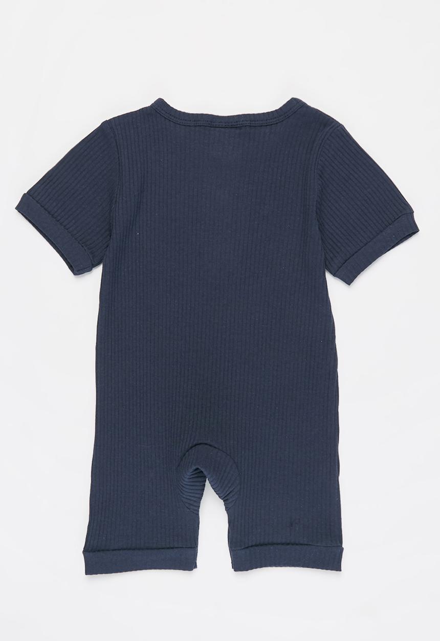 Pop Candy - Baby romper with buttons - navy