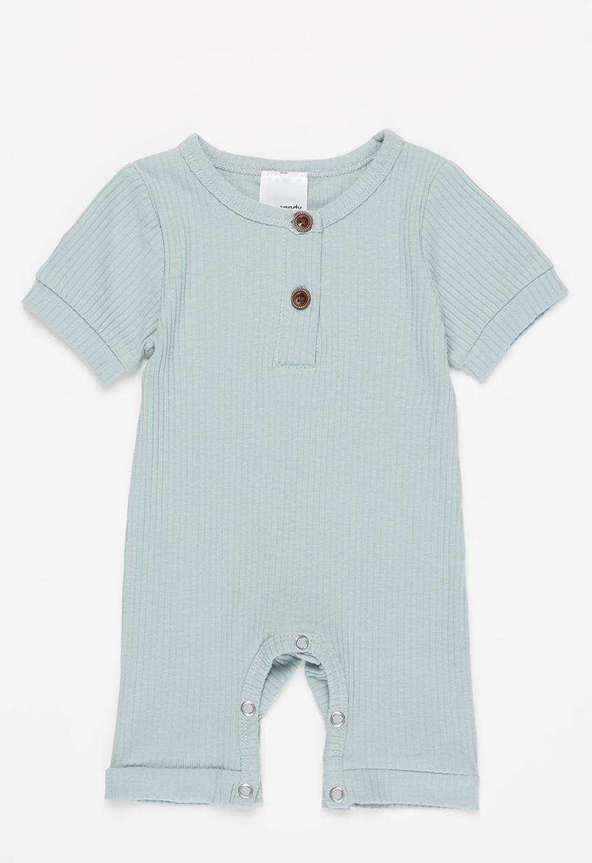 Pop Candy - Baby romper with buttons - blue