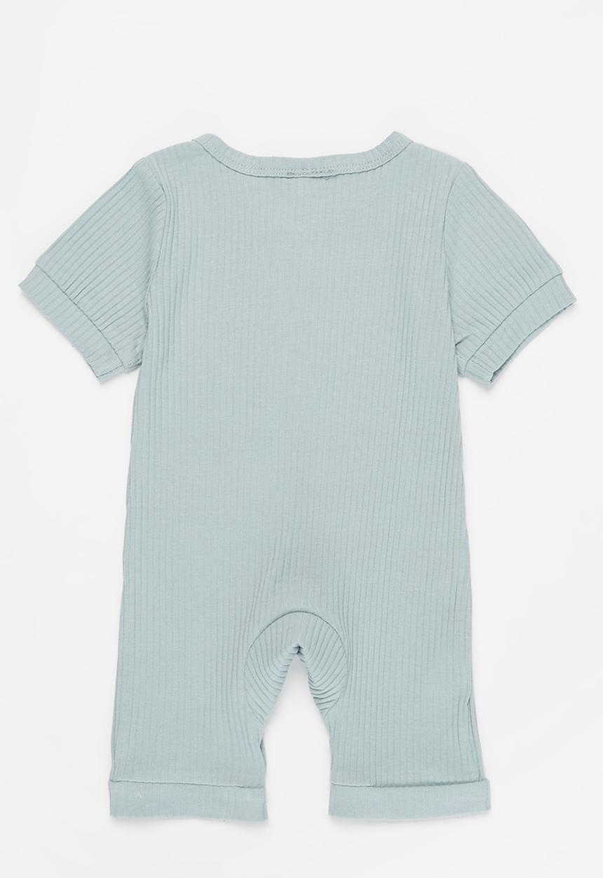 Pop Candy - Baby romper with buttons - blue