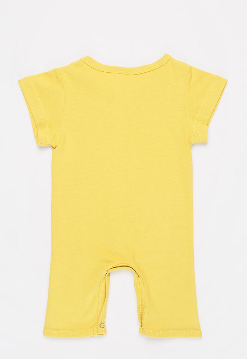 Pop Candy - Baby boys happy romper - yellow