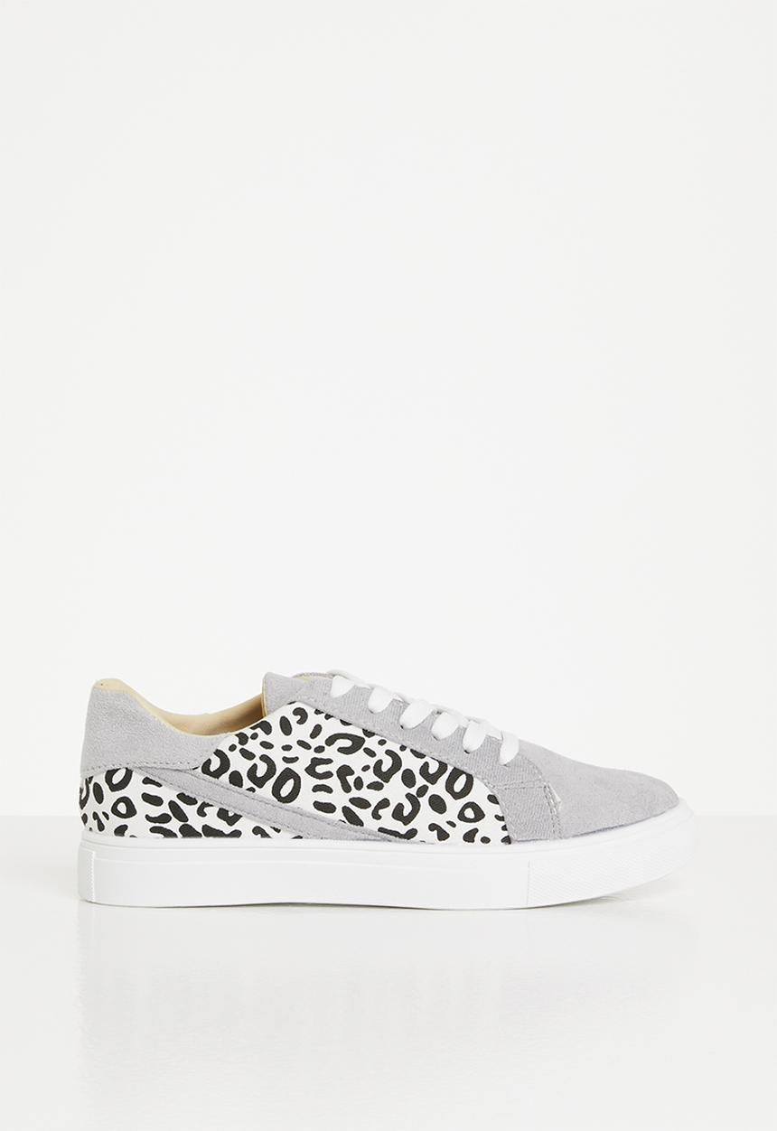 Rebel Republic - Girls animal print sneaker - grey 