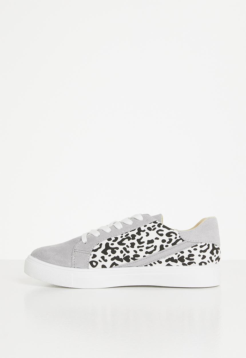 Rebel Republic - Girls animal print sneaker - grey 