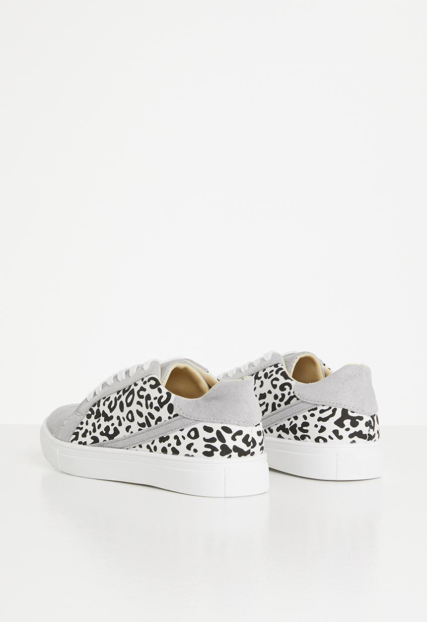 Rebel Republic - Girls animal print sneaker - grey 