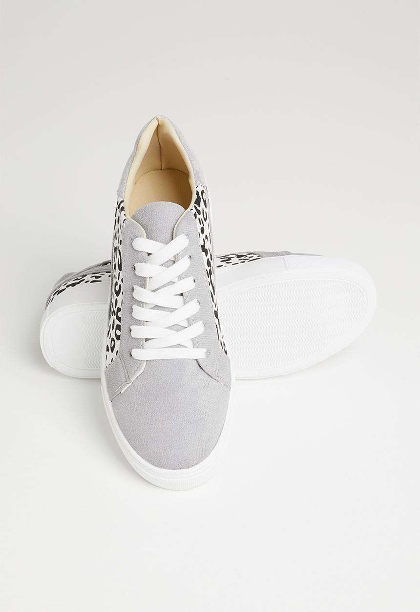 Rebel Republic - Girls animal print sneaker - grey 