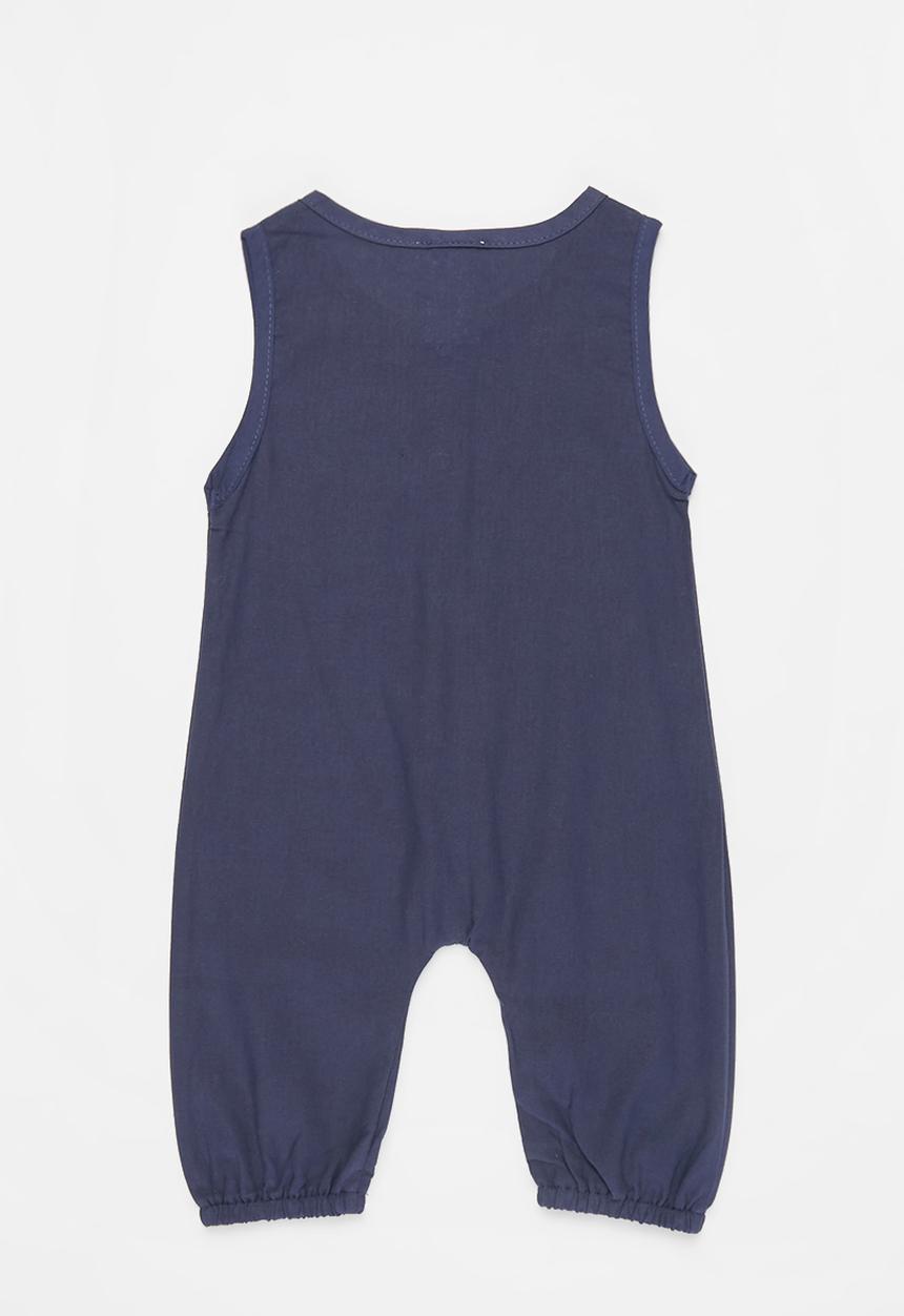 Pop Candy - Baby boys sleeveless romper - navy