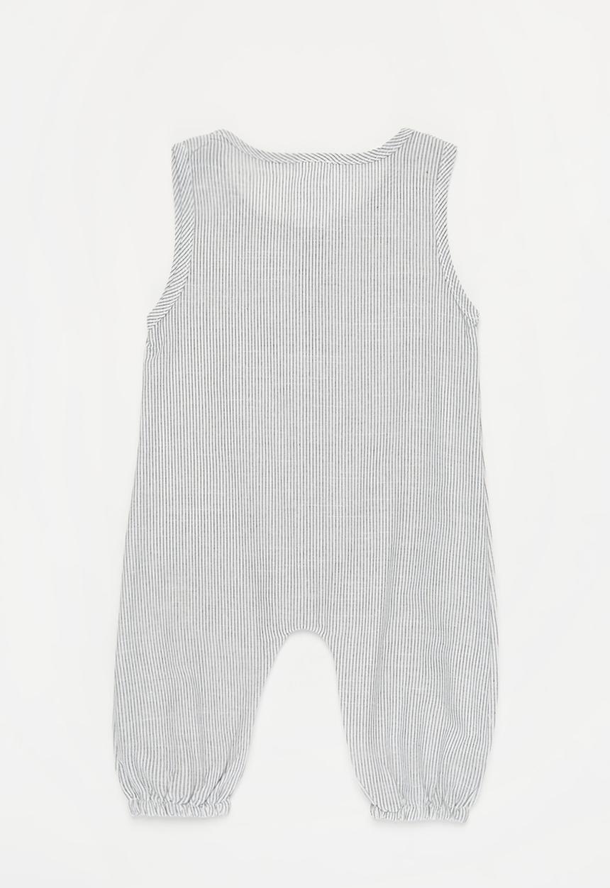 Pop Candy - Baby boys sleeveless romper - grey