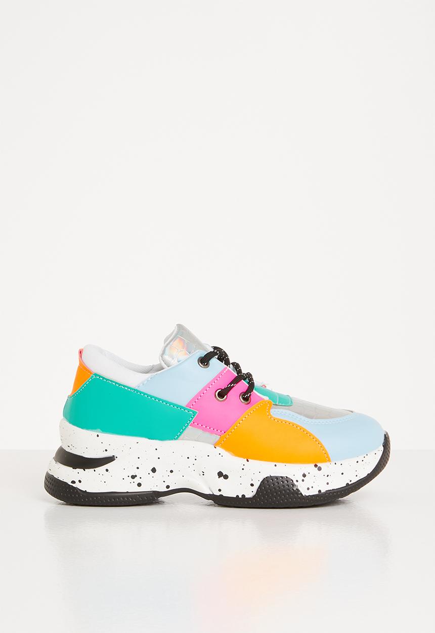 Rebel Republic - Girls lace up sneaker - multi