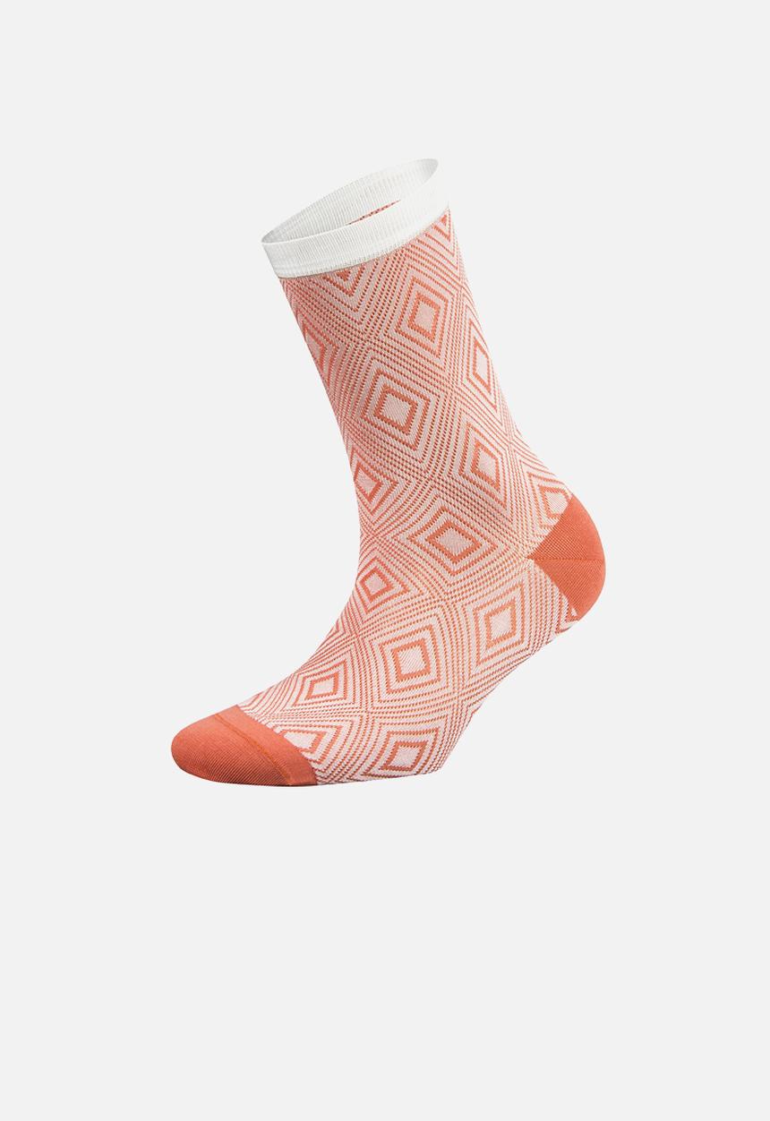 Falke - Geometric diamond - coral