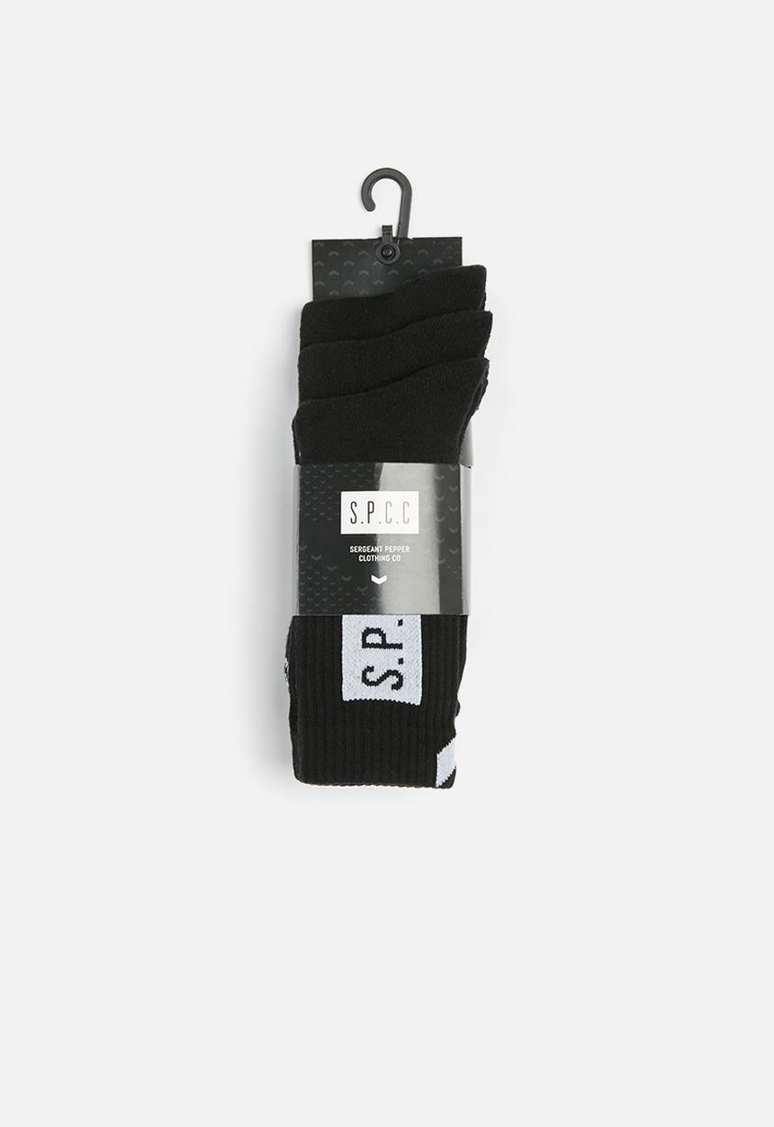 S.P.C.C - Johnson 3 pack socks - black