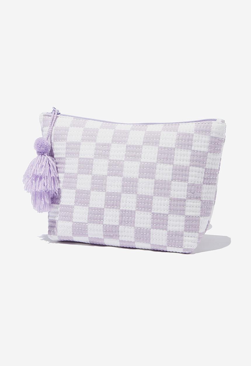 Rubi - Everyday pouch-tara checkerboard lavender